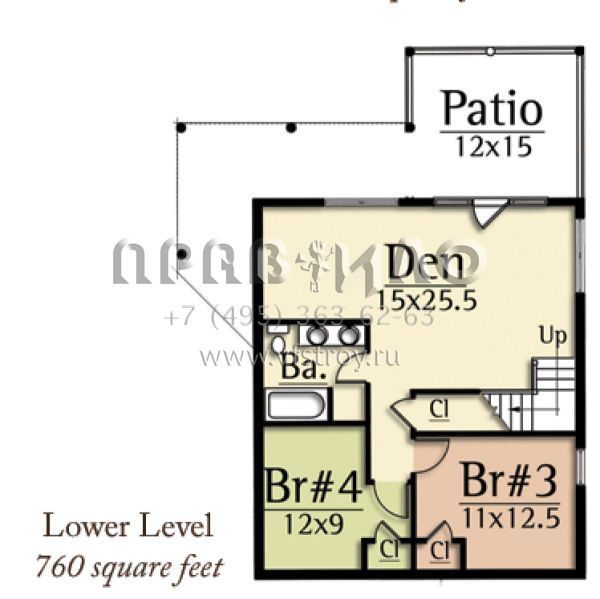 Проект трехэтажного дома с гаражом на две машины в стиле Шале S5-186 (8504-00086)