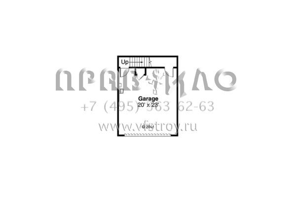 Проект трехэтажного дома с гаражом на две машины в американском стиле S5-232 (035-00653)