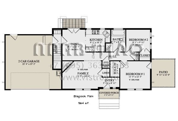 Проект двухэтажного дома с гаражом на две машины в современном стиле S5-178 (2802-00113)