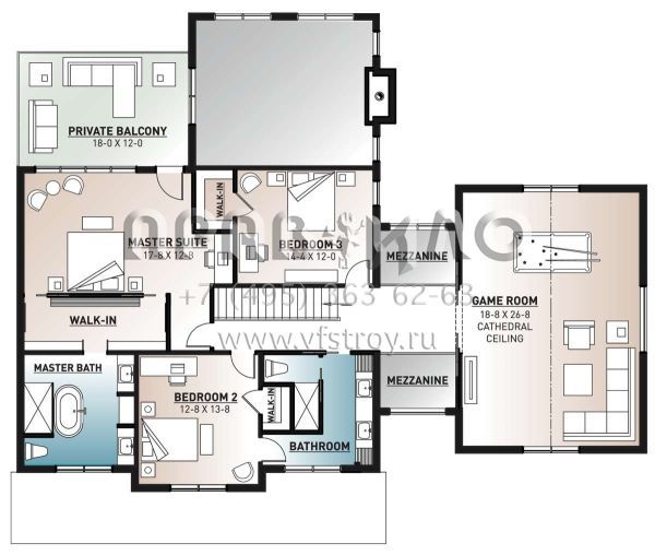 Проект двухэтажного дома с гаражом на одну машину в современном стиле S5-334 (034-01216)