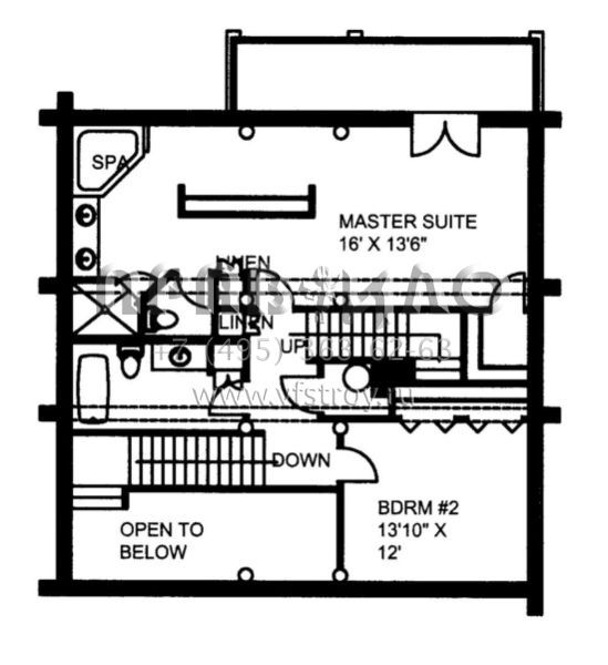Проект трехэтажного дома без гаража в стиле Ранчо S5-403 (039-00082)