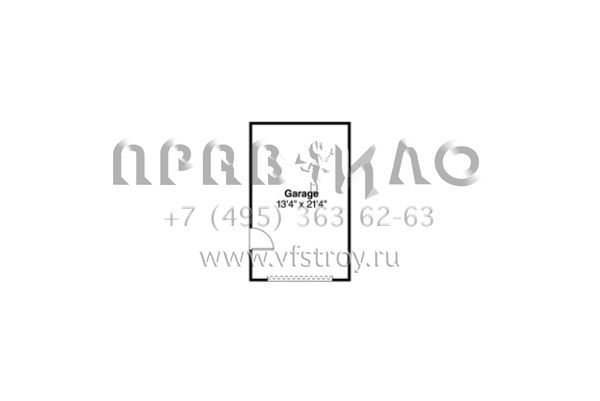 Проект одноэтажного дома с гаражом на две машины в современном стиле S5-118 (035-00696)