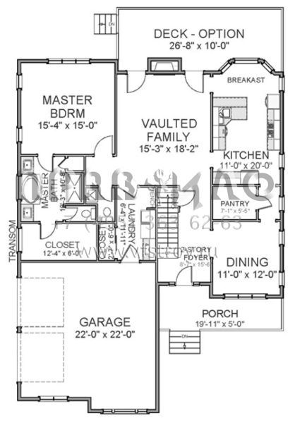Проект двухэтажного дома с гаражом на две машины в американском стиле S5-193 (6849-00014)