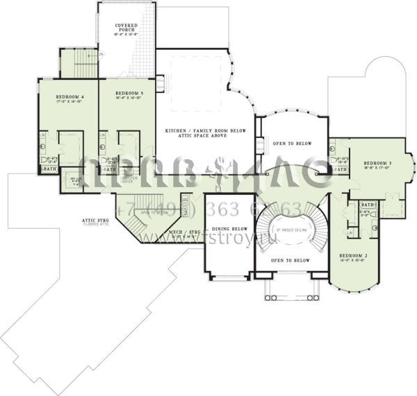 Проект двухэтажного дома с гаражом на три и более машин в современном стиле S5-785 (110-01023)