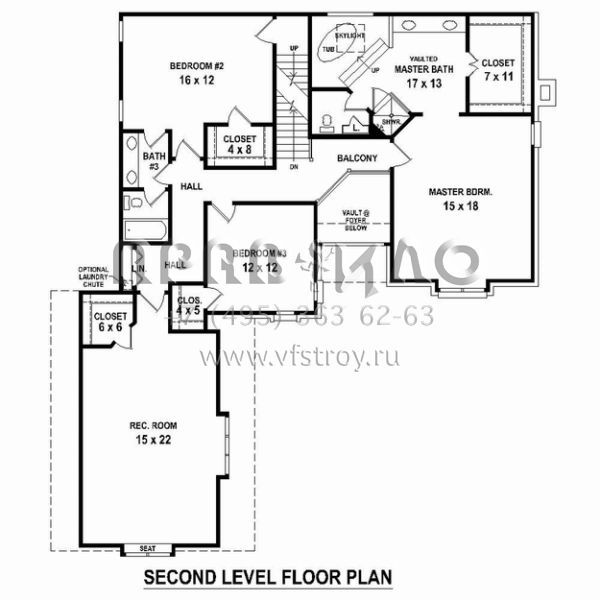 Проект двухэтажного дома с гаражом на две машины в стиле Ранчо S5-323 (053-02333)