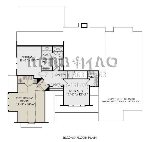 Проект двухэтажного дома с гаражом на две машины в стиле Ранчо S5-229 (8594-00445)