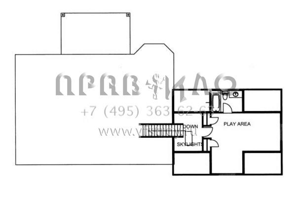 Проект двухэтажного дома с гаражом на три и более машин в скандинавском стиле S5-186 (039-00550)