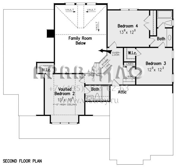 Проект двухэтажного дома с гаражом на две машины в американском стиле S5-243 (8594-00150)