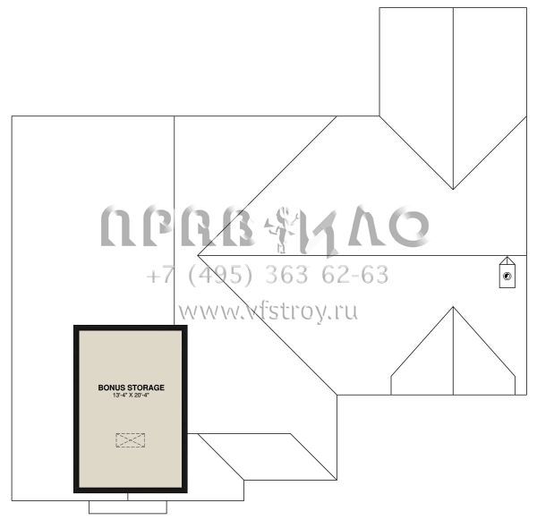 Проект одноэтажного дома с гаражом на одну машину в современном стиле S5-189 (034-01324)
