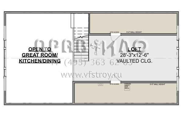 Проект трехэтажного дома с гаражом на две машины в стиле Ранчо S5-149 (1462-00060)