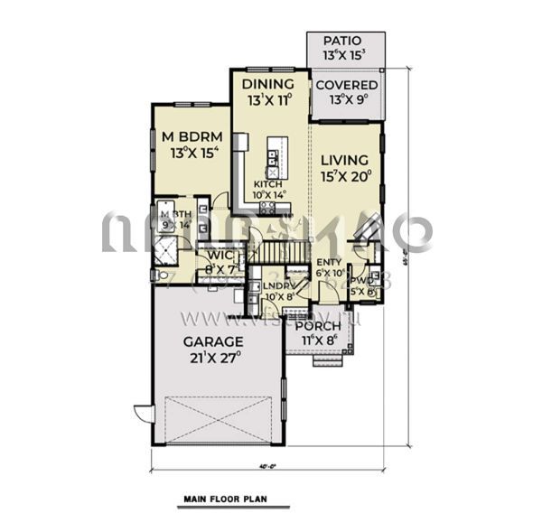 Проект двухэтажного дома с гаражом на две машины в современном стиле S5-197 (2464-00097)