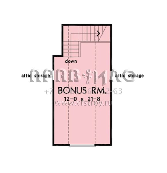 Проект одноэтажного дома с гаражом на две машины в стиле Ранчо S5-133 (2865-00226)