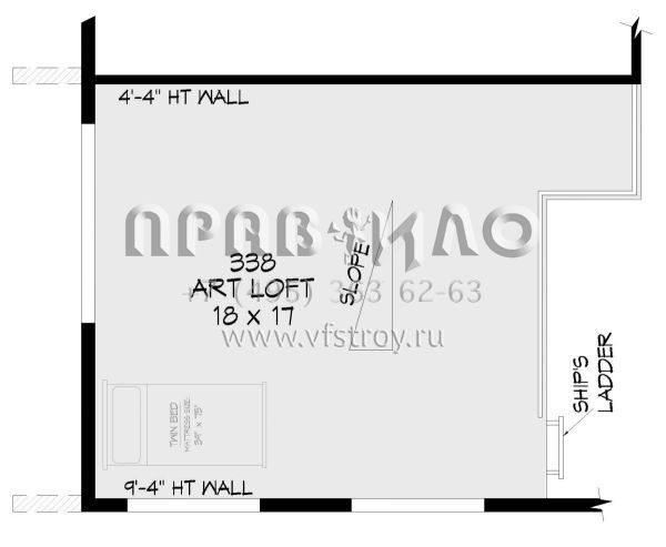 Проект двухэтажного дома с гаражом на две машины в современном стиле S5-238 (940-00877)