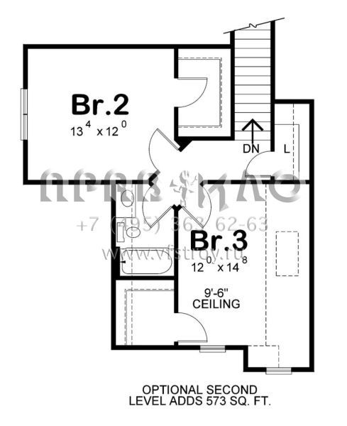 Проект одноэтажного дома с гаражом на три и более машин в стиле Ранчо S5-194 (402-01556)