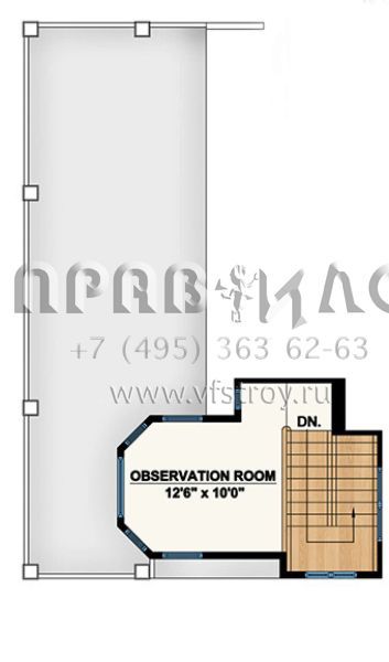 Проект трехэтажного дома с гаражом на две машины в прибрежном стиле S5-336 (207-00016)