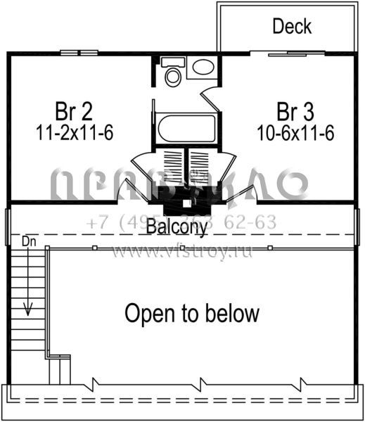 Проект двухэтажного дома без гаража в современном стиле S5-121 (5633-00318)