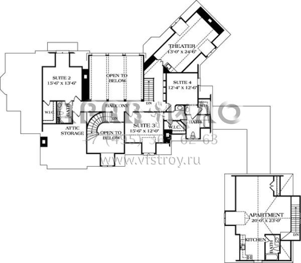 Проект двухэтажного дома с гаражом на три и более машин в современном стиле S5-479 (3323-00508)
