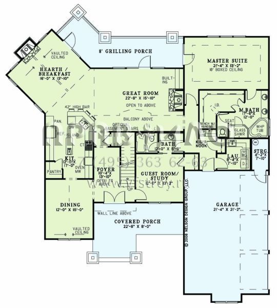 Проект двухэтажного дома с гаражом на три и более машин в американском стиле S5-268 (110-01070)