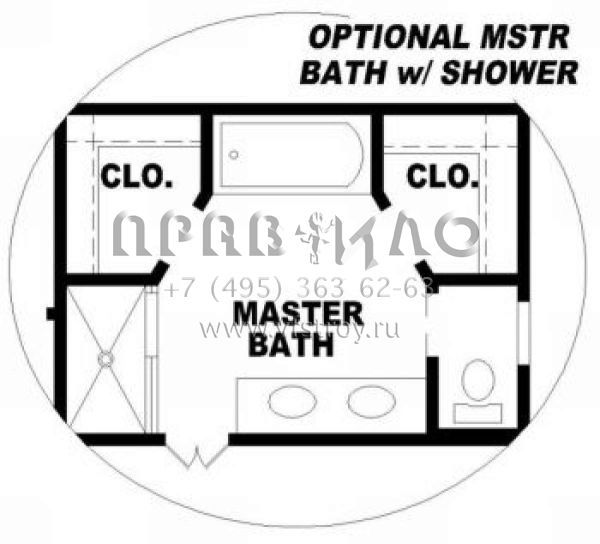 Проект двухэтажного дома с гаражом на две машины в прибрежном стиле S5-167 (053-00104)