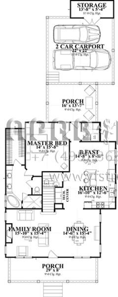 Проект двухэтажного дома с гаражом на две машины в американском стиле S5-252 (1070-00247)