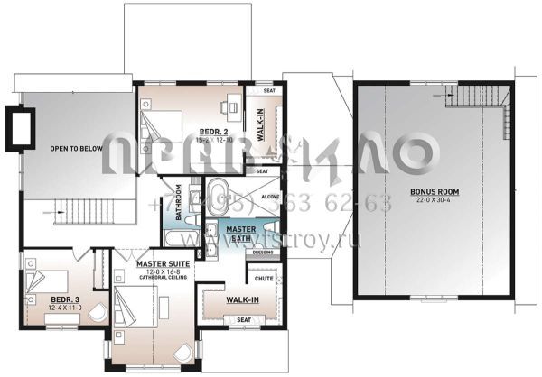 Проект двухэтажного дома с гаражом на две машины в современном стиле S5-275 (034-01285)
