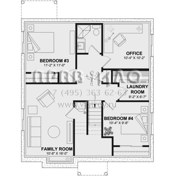 Проект одноэтажного дома без гаража в современном стиле S5-178 (034-01337)