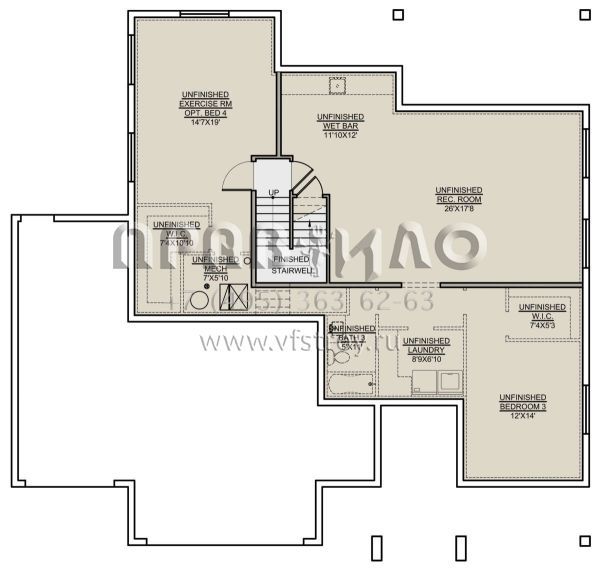 Проект одноэтажного дома с гаражом на три и более машин в современном стиле S5-152 (7306-00030)