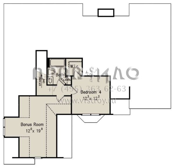 Проект одноэтажного дома с гаражом на две машины в стиле Ранчо S5-157 (8594-00322)