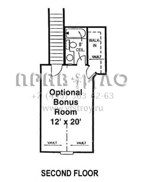 Проект одноэтажного дома с гаражом на две машины в стиле Ранчо S5-251 (4766-00074)
