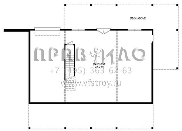 Проект одноэтажного дома с гаражом на одну машину в стиле Шале S5-139 (940-00018)