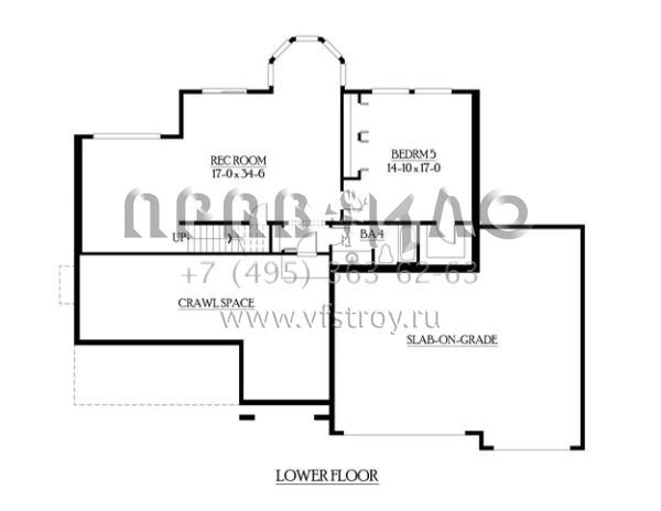 Проект двухэтажного дома с гаражом на три и более машин в стиле Шале S5-410 (341-00225)