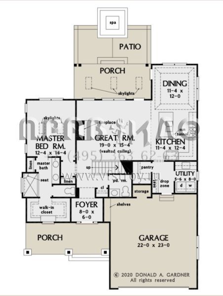 Проект двухэтажного дома с гаражом на две машины в современном стиле S5-170 (2865-00070)