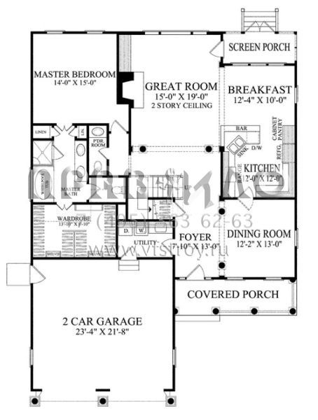 Проект двухэтажного дома с гаражом на две машины в стиле Особняк S5-215 (7922-00032)