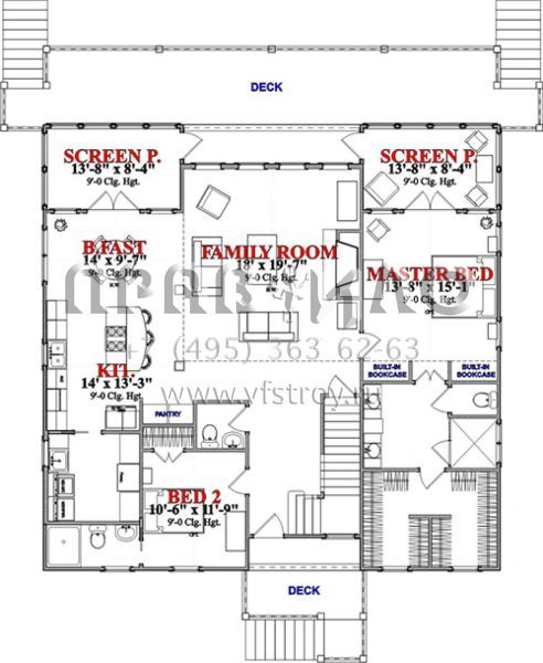 Проект трехэтажного дома с гаражом на две машины в прибрежном стиле S5-216 (1070-00239)