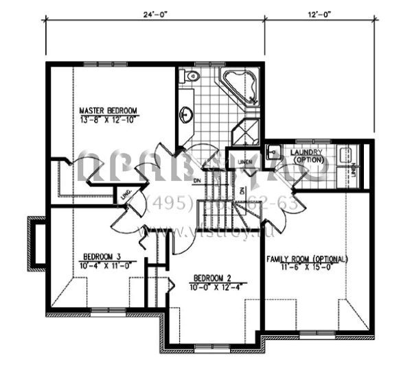 Проект двухэтажного дома с гаражом на одну машину в английском стиле S5-132 (1785-00192)