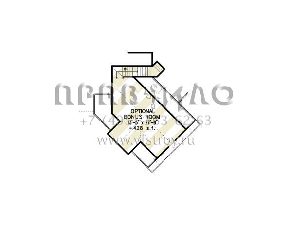 Проект одноэтажного дома с гаражом на две машины в американском стиле S5-174 (699-00051)