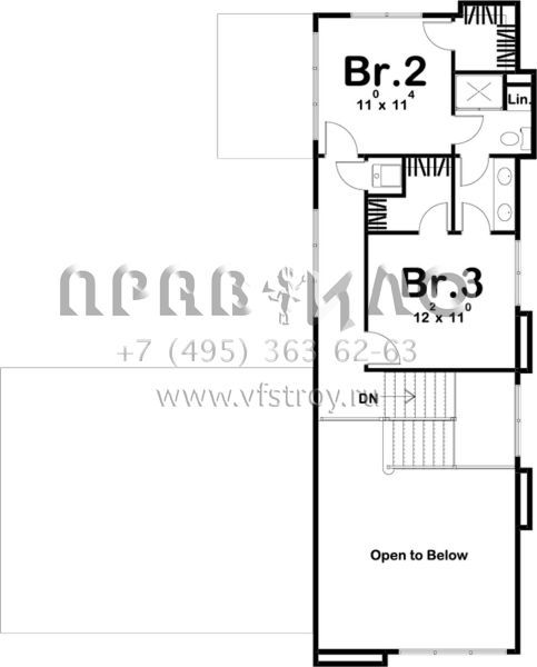 Проект двухэтажного дома с гаражом на две машины в современном стиле S5-249 (963-00159)