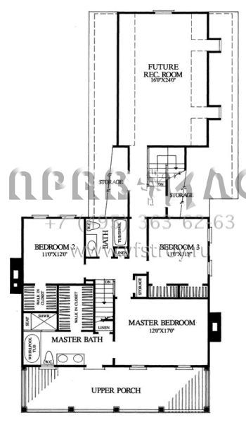 Проект двухэтажного дома с гаражом на две машины в стиле Особняк S5-190 (7922-00071)
