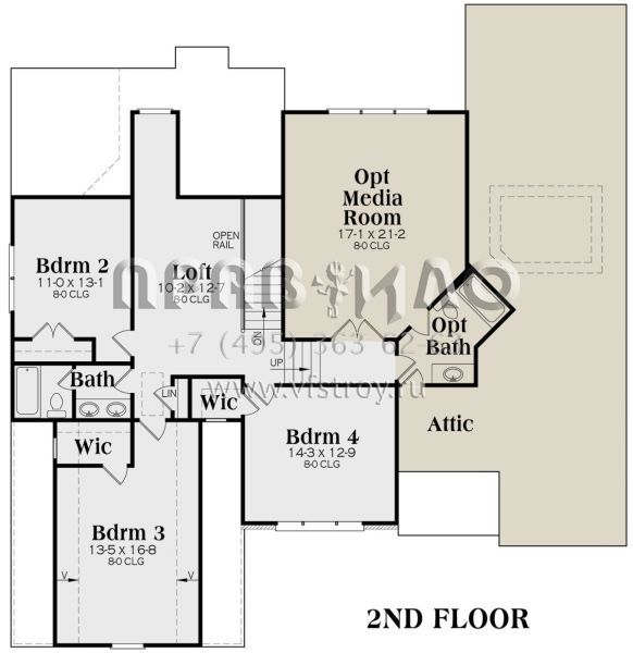 Проект двухэтажного дома с гаражом на две машины в американском стиле S5-293 (009-00029)