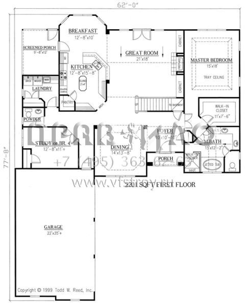 Проект двухэтажного дома с гаражом на три и более машин в английском стиле S5-260 (286-00022)