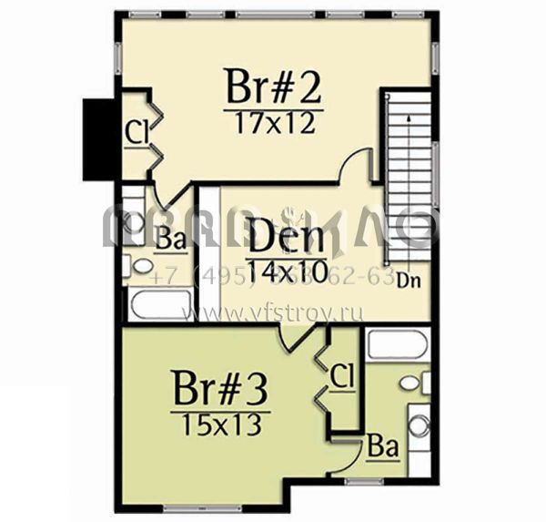 Проект двухэтажного дома с гаражом на две машины в современном стиле S5-256 (8504-00123)