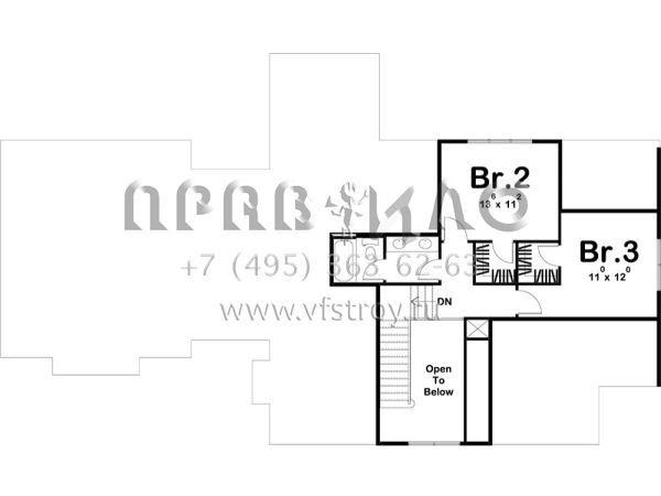 Проект двухэтажного дома с гаражом на две машины в современном стиле S5-217 (963-00163)