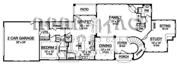 Проект двухэтажного дома с гаражом на две машины в современном стиле S5-435 (5445-00111)