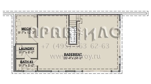 Проект двухэтажного дома без гаража в современном стиле S5-142 (1462-00083)