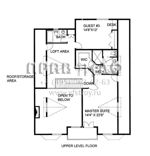 Проект двухэтажного дома с гаражом на две машины в американском стиле S5-336 (039-00620)