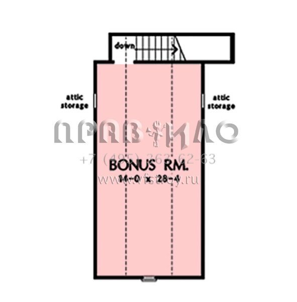 Проект одноэтажного дома с гаражом на две машины в стиле Ранчо S5-245 (2865-00312)