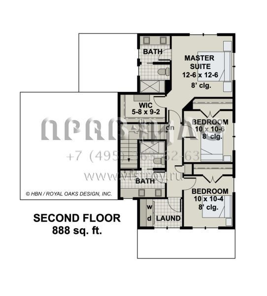 Проект двухэтажного дома с гаражом на две машины в американском стиле S5-165 (098-00355)