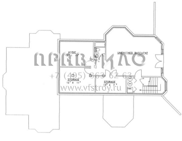 Проект двухэтажного дома без гаража в американском стиле S5-353 (039-00361)