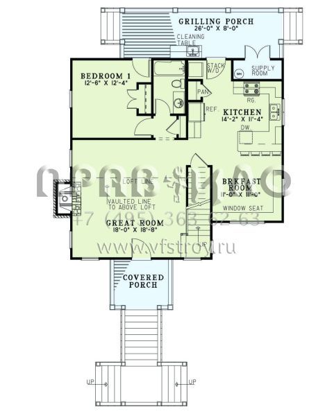 Проект двухэтажного дома без гаража в современном стиле S5-132 (110-01101)