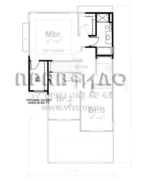 Проект двухэтажного дома с гаражом на две машины в английском стиле S5-144 (402-01772)